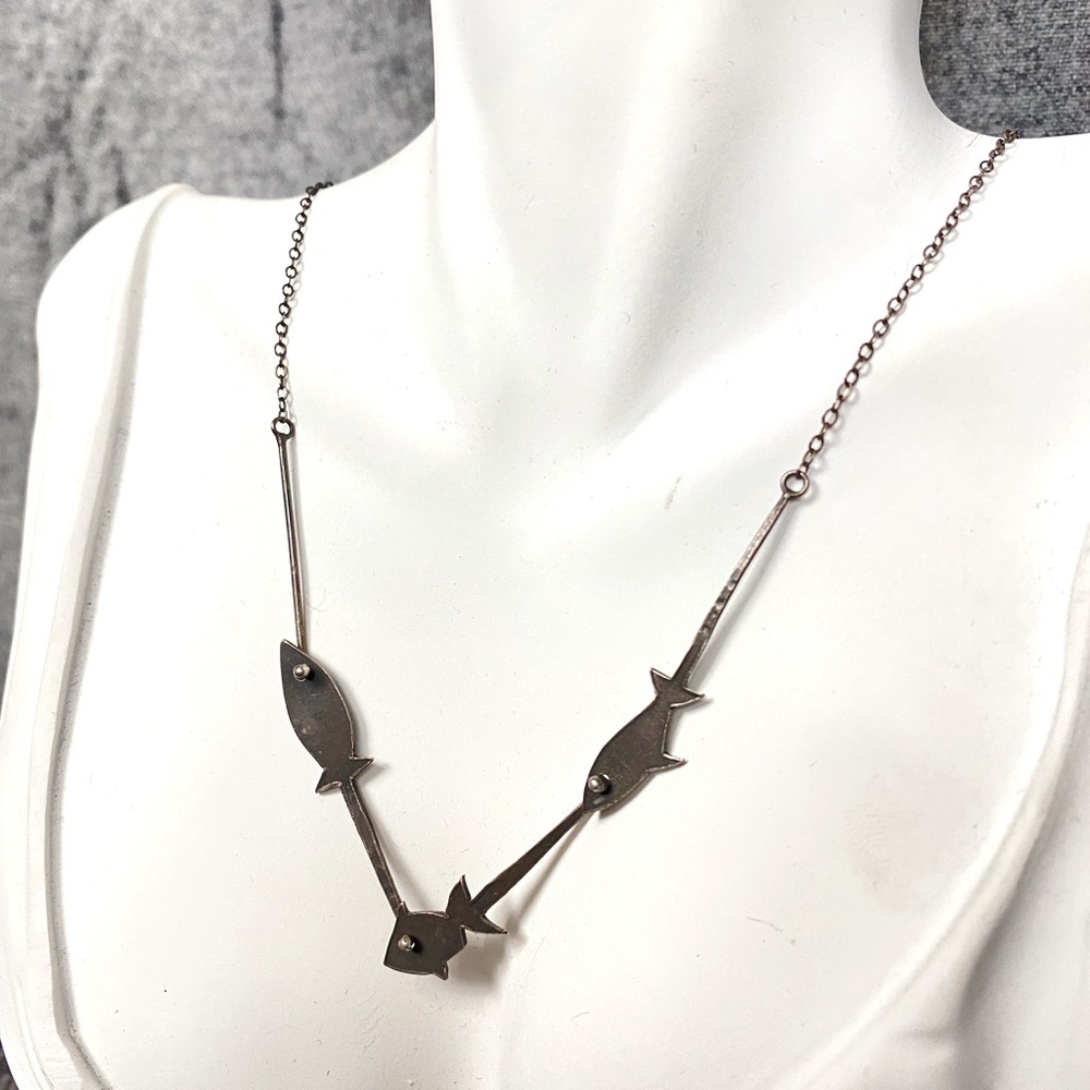 One of a kind Silver Fish Necklace - custom made 18”